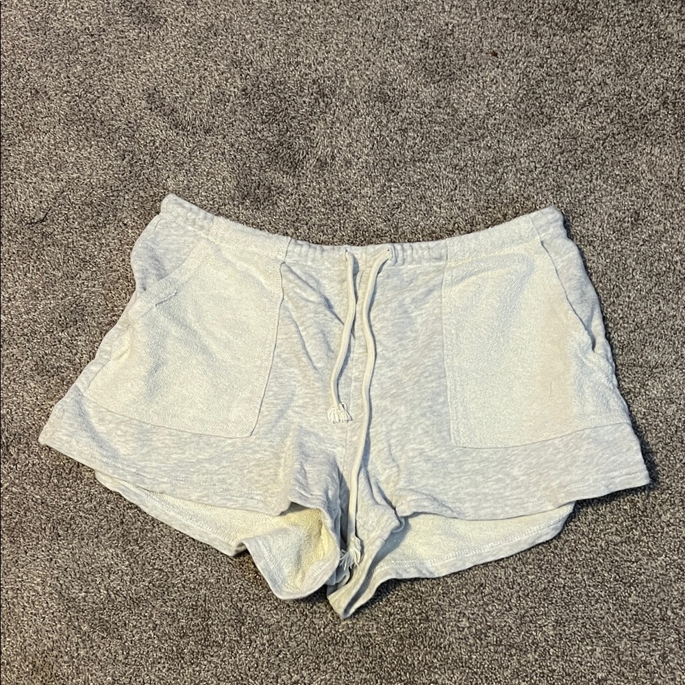 Aerie Light Gray Pajama Shorts